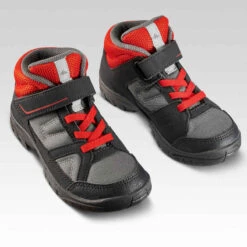 Quechua Chaussures De Randonnée Enfant Montantes MH100 MID KID Grises/rouges 24 AU 34 -Magasin De Vêtements De Sport chaussures de randonnee enfant montantes mh100 mid kid grisesslashrouges 24 au 34 2