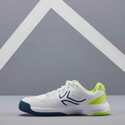 Artengo CHAUSSURES DE TENNIS ENFANT TS530 LACET BLANC JAUNE 10 Artengo CHAUSSURES DE TENNIS ENFANT TS530 LACET BLANC JAUNE -Magasin De Vêtements De Sport chaussures de tennis enfant ts530 lacet bleu rose 2