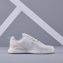 CHAUSSURES DE TENNIS FEMME ARTENGO TS 130 OFF WHITE ROSE -Magasin De Vêtements De Sport chaussures de tennis femme artengo ts 130 off white rose 2
