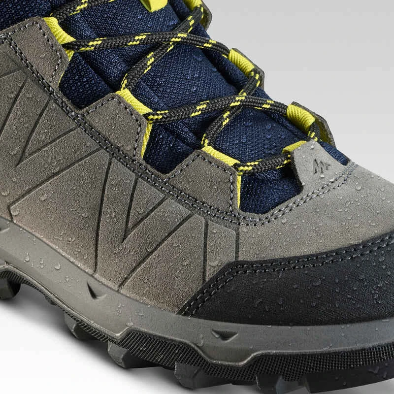 Quechua Chaussures Haute De Randonnée Montagne Enfant MH500 Imperméable Bleu Gris 28-39 6 Quechua Chaussures Haute De Randonnée Montagne Enfant MH500 Imperméable Bleu Gris 28-39 – Image 6