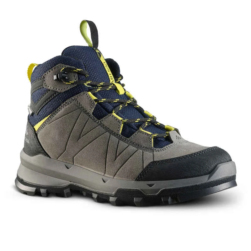 Quechua Chaussures Haute De Randonnée Montagne Enfant MH500 Imperméable Bleu Gris 28-39 1 Quechua Chaussures Haute De Randonnée Montagne Enfant MH500 Imperméable Bleu Gris 28-39