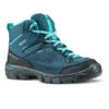 Quechua Chaussures Imperméables De Randonnée - MH120 MID Turquoises - Enfant 35 AU 38