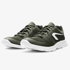 CHAUSSURES DE RUNNING FEMME KALENJI RUN 100 OLIVE 13 CHAUSSURES DE RUNNING FEMME KALENJI RUN 100 OLIVE -Magasin De Vêtements De Sport chaussures jogging femme run 100 gris 4