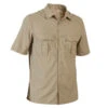 Chemise Manches Courtes Respirante Chasse Homme - SG100 Vert Clair