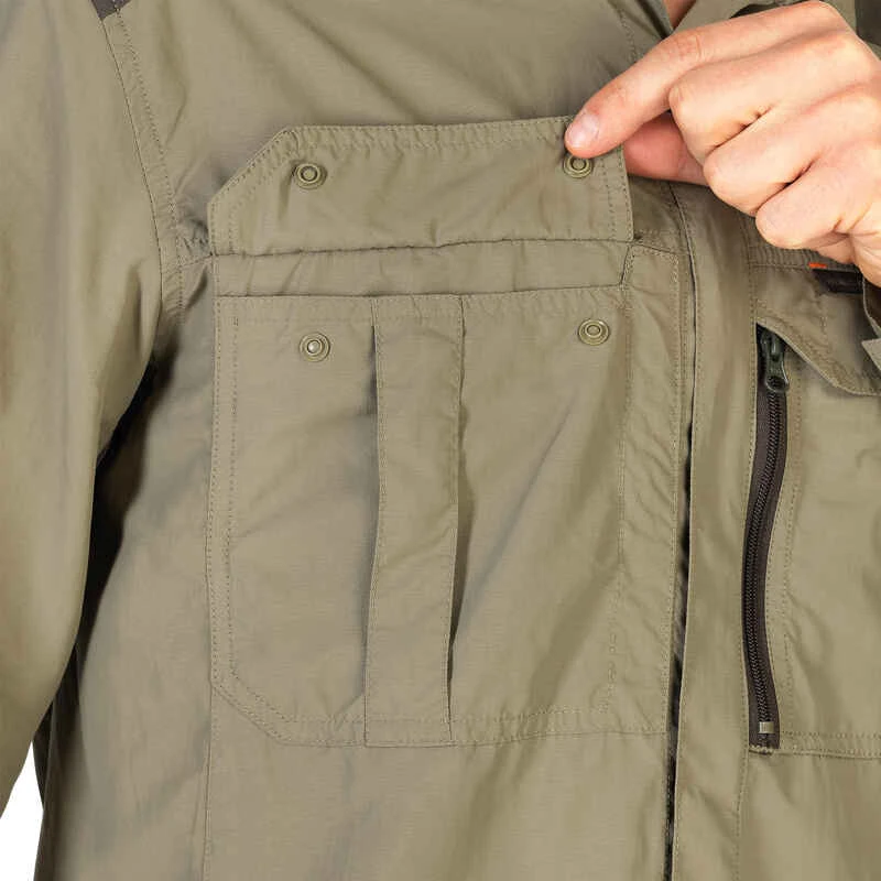 Chemise Manches Longues Légère Et Respirante Chasse Homme - 520 Kaki 14 Chemise Manches Longues Légère Et Respirante Chasse Homme - 520 Kaki – Image 14