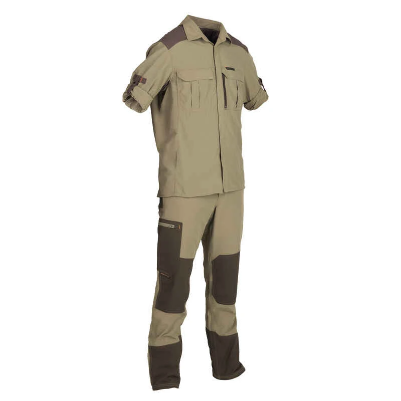 Chemise Manches Longues Légère Et Respirante Chasse Homme - 520 Kaki 18 Chemise Manches Longues Légère Et Respirante Chasse Homme - 520 Kaki – Image 18