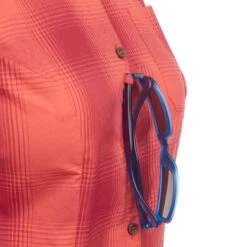 Quechua Chemises Manches Courtes TRAVEL 100 Femme Corail -Magasin De Vêtements De Sport chemises manches courtes travel 100 femme corail 6