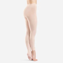 Collant Danse Convertible Rose Fille.