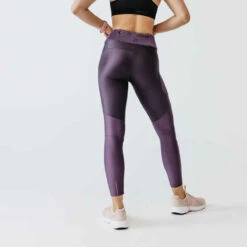 Kalenji Legging Long Running Respirant Femme - Dry+ Feel Violet -Magasin De Vêtements De Sport collant running run dry feel noir femme 6