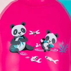 Combinaison Anti UV Bébé Kloupi Rose Imprimé PANDA -Magasin De Vêtements De Sport combinaison anti uv bebe kloupi rose imprime panda 6