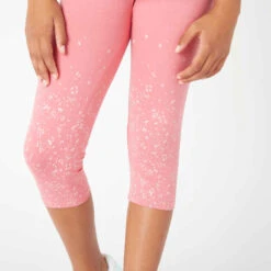 Corsaire Fille Coton - 320 Imprimé Vert 7 Corsaire Fille Coton - 320 Imprimé Vert -Magasin De Vêtements De Sport corsaire coton respirant gris fonce fille 2