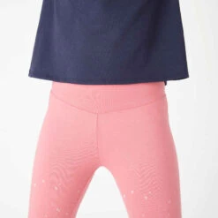 Corsaire Fille Coton - 320 Imprimé Vert 8 Corsaire Fille Coton - 320 Imprimé Vert -Magasin De Vêtements De Sport corsaire coton respirant gris fonce fille 3