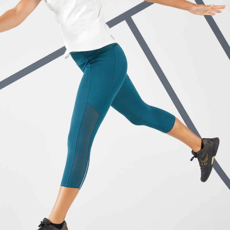 Artengo Legging Tennis Court Dry Femme - Corsaire Dry HIP BALL Vert Foncé 4 Artengo Legging Tennis Court Dry Femme - Corsaire Dry HIP BALL Vert Foncé – Image 4