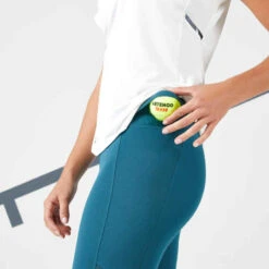 Artengo Legging Tennis Court Dry Femme - Corsaire Dry HIP BALL Vert Foncé 13 Artengo Legging Tennis Court Dry Femme - Corsaire Dry HIP BALL Vert Foncé -Magasin De Vêtements De Sport corsaire de tennis femme dry 900 marine 5