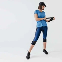 Kalenji Legging Court Running Respirant Femme - Dry+ Feel Bleu 19 Kalenji Legging Court Running Respirant Femme - Dry+ Feel Bleu -Magasin De Vêtements De Sport corsaire jogging femme run dry feel noir 7