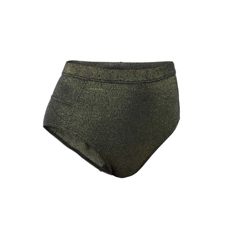 Culotte Taille Haute Femme ROSA PAILLETEE NOIR OR Idéale Pour Le Surf 2 Culotte Taille Haute Femme ROSA PAILLETEE NOIR OR Idéale Pour Le Surf – Image 2