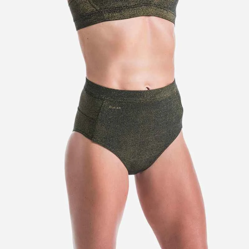 Culotte Taille Haute Femme ROSA PAILLETEE NOIR OR Idéale Pour Le Surf 1 Culotte Taille Haute Femme ROSA PAILLETEE NOIR OR Idéale Pour Le Surf