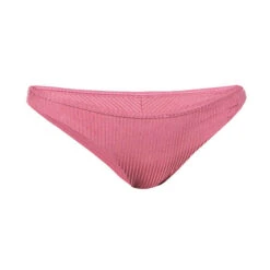 BAS DE MAILLOT DE BAIN TANGA FEMME LULU FOLK ROSE -Magasin De Vêtements De Sport culotte tanga lulu unie rose cotele tres echancree 2