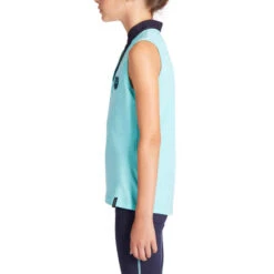 Débardeur équitation Fille 100 Turquoise Et Marine -Magasin De Vêtements De Sport debardeur equitation fille 100 turquoise et marine 5