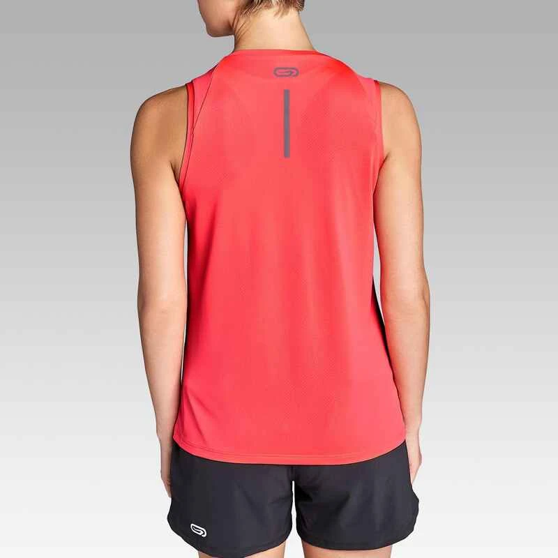 Kalenji Débardeur Respirant Running Femme - Dry Corail Fluo 3 Kalenji Débardeur Respirant Running Femme - Dry Corail Fluo – Image 3