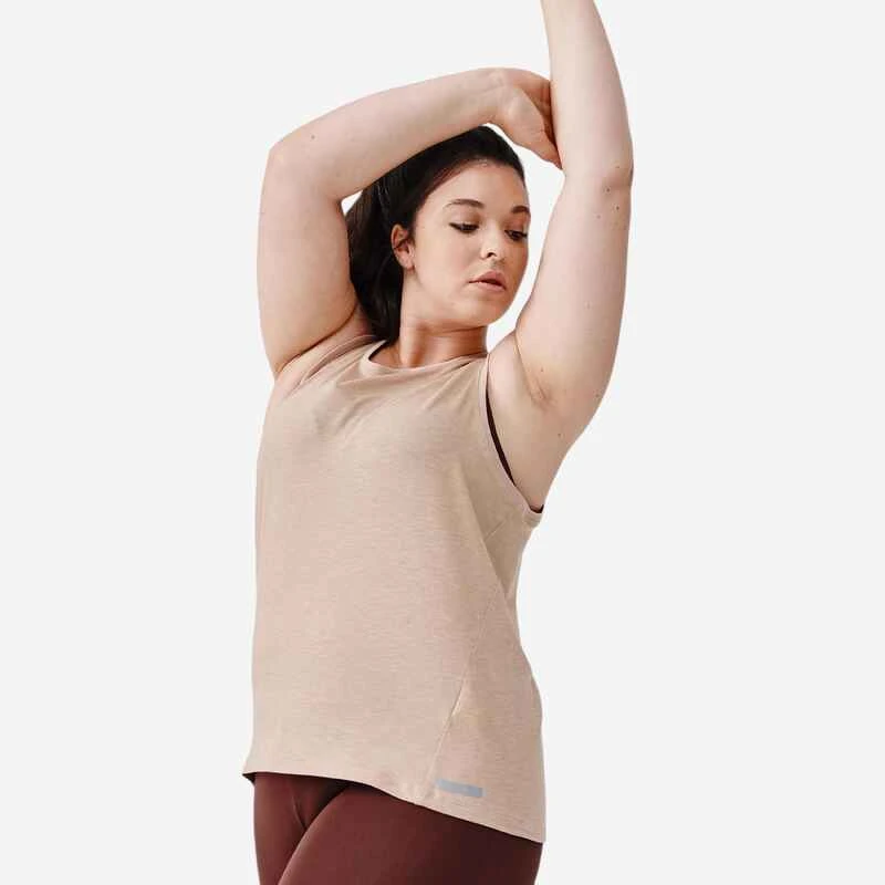 Kalenji Débardeur Respirant Running Femme - Soft Beige 1 Kalenji Débardeur Respirant Running Femme - Soft Beige