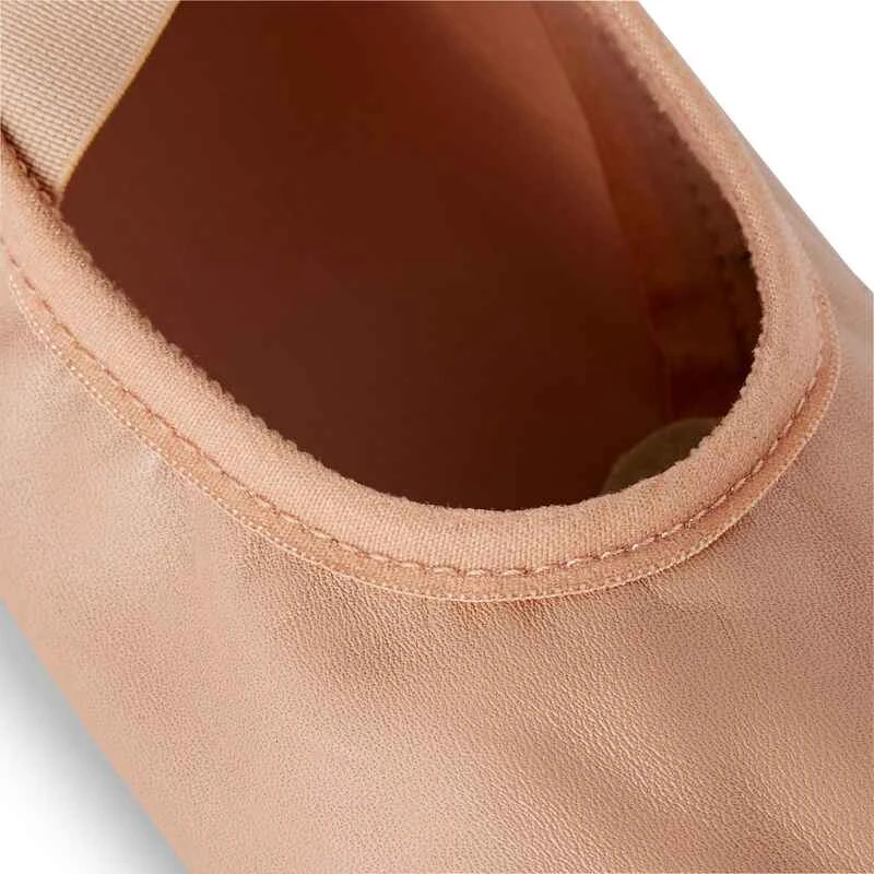 Demi-pointes Danse Classique Bi-semelles En Cuir Souple Beige Tailles 28-40 3 Demi-pointes Danse Classique Bi-semelles En Cuir Souple Beige Tailles 28-40 – Image 3