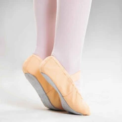 Demi-pointes Danse Classique Toile Semelles Entières Saumon Tailles 25-40 -Magasin De Vêtements De Sport demi pointes danse classique toile semelles entieres saumon tailles 25 40 4