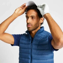 Doudoune Duvet Sans Manches De Golf Homme MW500 Bleu -Magasin De Vêtements De Sport doudoune duvet sans manches de golf homme mw500 rouge 2