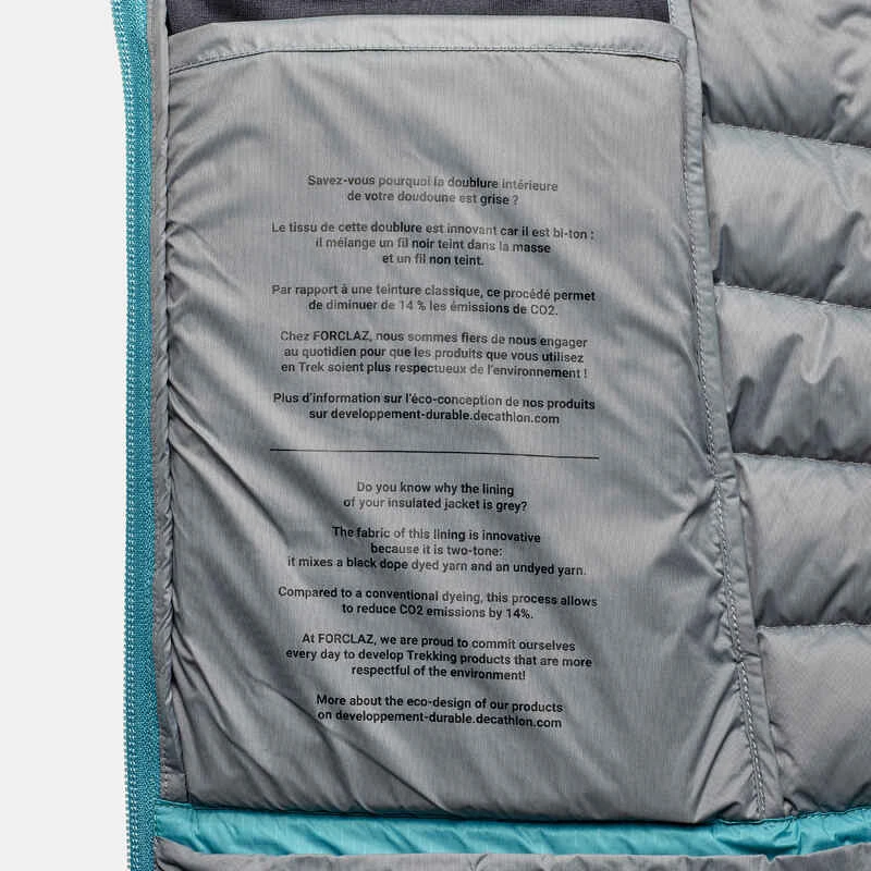 Doudoune En Duvet De Trek Montagne Avec Capuche - MT500 -10°C - Femme 14 Doudoune En Duvet De Trek Montagne Avec Capuche - MT500 -10°C - Femme – Image 14