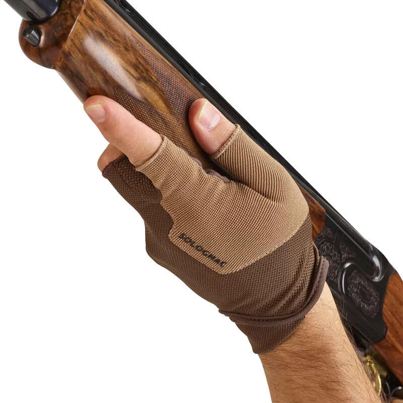 GANTS MITAINES BALL TRAP MARRON 7 GANTS MITAINES BALL TRAP MARRON – Image 7