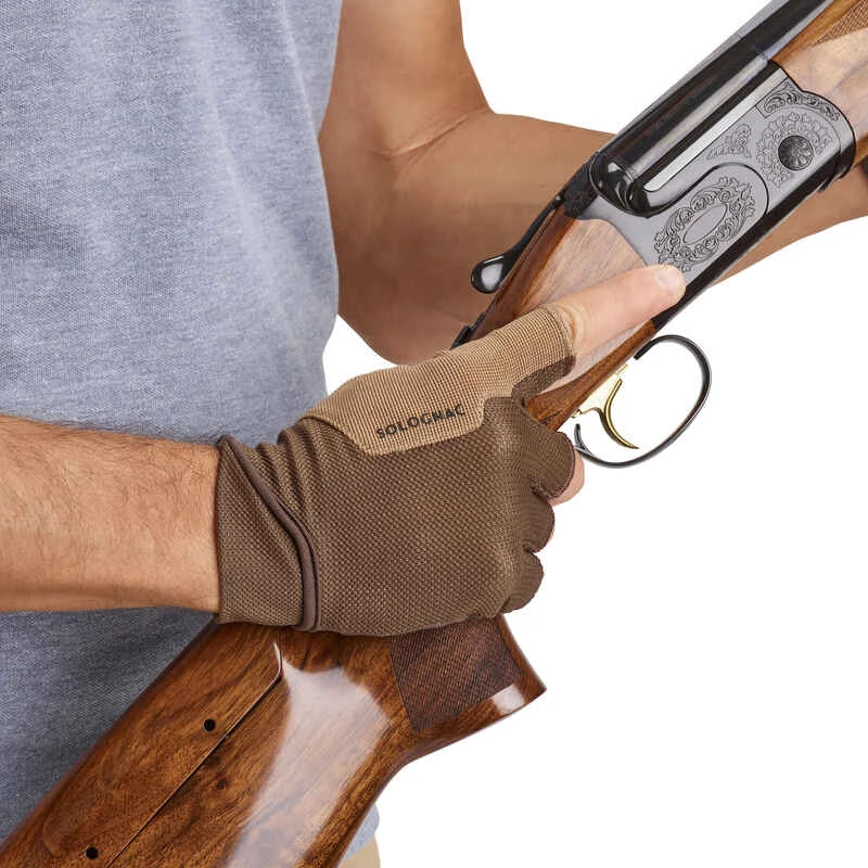 GANTS MITAINES BALL TRAP MARRON 8 GANTS MITAINES BALL TRAP MARRON – Image 8