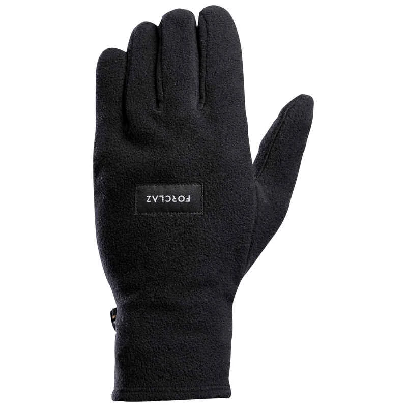 Gants Polaire Recyclés De Trekking Montagne - MT100 Noir - Adulte 1 Gants Polaire Recyclés De Trekking Montagne - MT100 Noir - Adulte