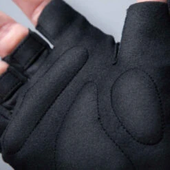 GANTS VELO ROUTE CYCLOTOURISME 100 NOIR -Magasin De Vêtements De Sport gants velo route homme cyclotourisme 100 noir 3