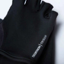 GANTS VELO ROUTE CYCLOTOURISME 100 NOIR -Magasin De Vêtements De Sport gants velo route homme cyclotourisme 100 noir 4