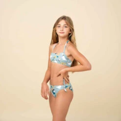 HAUT DE MAILLOT DE BAIN BANDEAU FILLE 100 KAKI 12 HAUT DE MAILLOT DE BAIN BANDEAU FILLE 100 KAKI -Magasin De Vêtements De Sport haut de maillot bandeau fille 100 kaki 5