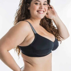 HAUT DE MAILLOT DE BAIN BALCONNET FEMME ASTRID NOIR 13 HAUT DE MAILLOT DE BAIN BALCONNET FEMME ASTRID NOIR -Magasin De Vêtements De Sport haut de maillot de bain balconnet astrid noir armatures textiles confort absolu 4