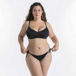 HAUT DE MAILLOT DE BAIN BALCONNET FEMME ASTRID NOIR 17 HAUT DE MAILLOT DE BAIN BALCONNET FEMME ASTRID NOIR -Magasin De Vêtements De Sport haut de maillot de bain balconnet astrid noir armatures textiles confort absolu 8