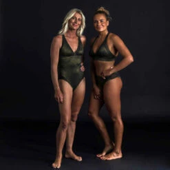 Haut De Maillot De Bain Brassière Femme Double Réglage Plat ELISE PAILLETEE OR -Magasin De Vêtements De Sport haut de maillot de bain brassiere femme double reglage plat elise pailletee or 5