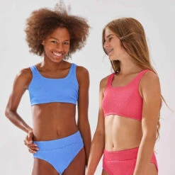 HAUT DE MAILLOT DE BAIN BRASSIERE FILLE LANA 500 LAVANDE -Magasin De Vêtements De Sport haut de maillot de bain brassiere fille lana 500 lavande 6