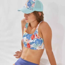 HAUT DE MAILLOT DE BAIN BRASSIERE LANA FILLE 500 GLORY WHITE -Magasin De Vêtements De Sport haut de maillot de bain brassiere lana fille 500 glory white 3