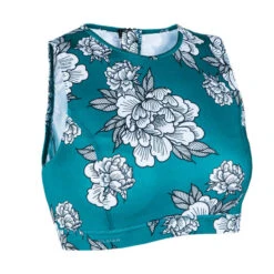 Brassière Femme CARLA PEONY Avec Back Zip Et Coques Amovibles Hydrophobes -Magasin De Vêtements De Sport haut de maillot de bain femme brassiere avec back zip carla sei 2