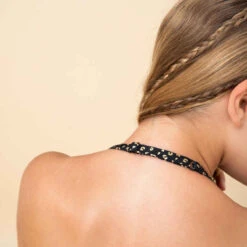 HAUT DE MAILLOT DE BAIN FOULARD FILLE 100 NOIR -Magasin De Vêtements De Sport haut de maillot de bain foulard fille 100 rose 5