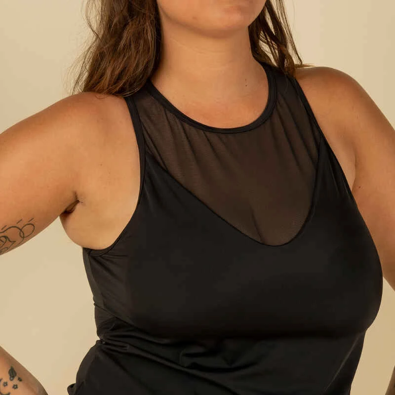 HAUT DE MAILLOT DE BAIN TANKINI MAI UNI NOIR COQUES AMOVIBLES 5 HAUT DE MAILLOT DE BAIN TANKINI MAI UNI NOIR COQUES AMOVIBLES – Image 5