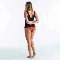 Haut De Maillot De Bain TANKINI MARINE NOIR -Magasin De Vêtements De Sport haut de maillot de bain tankini marine uni noir decollete v et coques amovibles 10