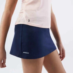 Artengo Jupe Tennis Fille - TSK100 Bleu Marine