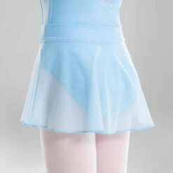 Jupette Danse Classique Rose En Voile Bleu Ciel Fille -Magasin De Vêtements De Sport jupette danse classique rose en voile fille 4
