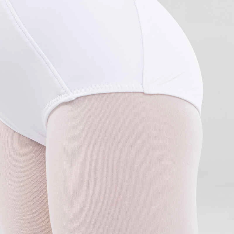 Justaucorps Danse Classique à Fines Bretelles Blanc Fille 6 Justaucorps Danse Classique à Fines Bretelles Blanc Fille – Image 6