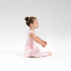 Justaucorps Danse Classique Rose Pale Manches Courtes Fille -Magasin De Vêtements De Sport justaucorps danse classique rose manches courtes fille 3