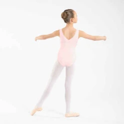 Justaucorps De Danse Classique Fille Rose Pale. -Magasin De Vêtements De Sport justaucorps de danse classique fille rose pale 3