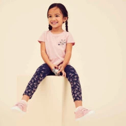 Legging Enfant Coton - Basique Bleu/Rose Avec Motifs 14 Legging Enfant Coton - Basique Bleu/Rose Avec Motifs -Magasin De Vêtements De Sport legging 100 baby gym fille rose aop 4